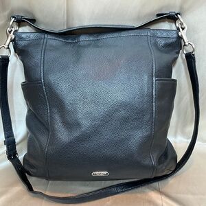 Coach dark brown/black adjustable, removable crossbody bag.   20-H8Ic